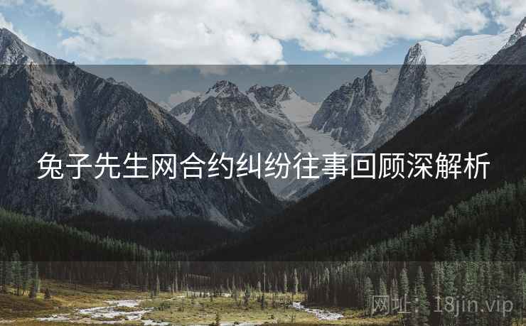 兔子先生网合约纠纷往事回顾深解析
