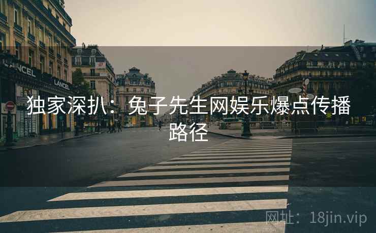 独家深扒：兔子先生网娱乐爆点传播路径