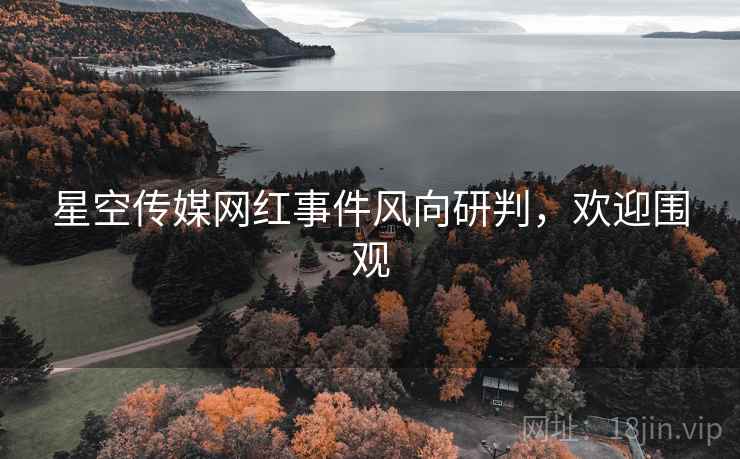 星空传媒网红事件风向研判，欢迎围观