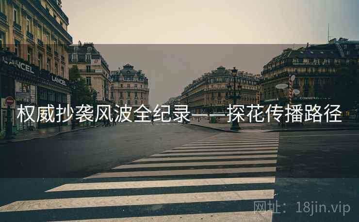 权威抄袭风波全纪录——探花传播路径
