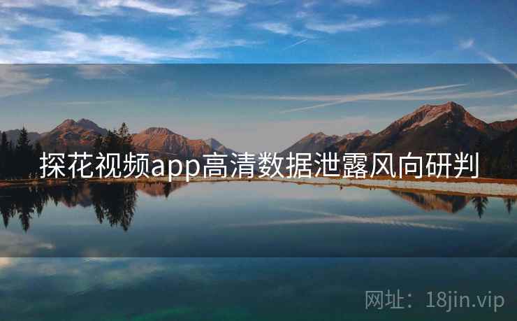 探花视频app高清数据泄露风向研判