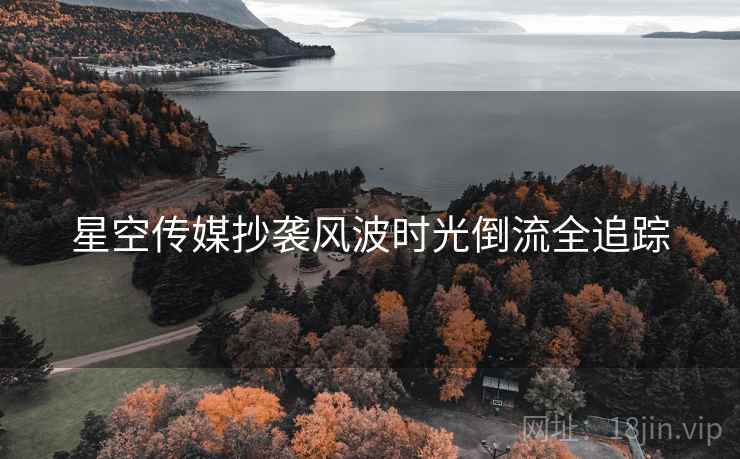 星空传媒抄袭风波时光倒流全追踪