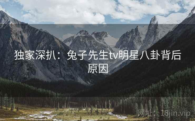 独家深扒：兔子先生tv明星八卦背后原因