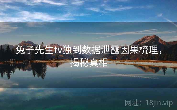 兔子先生tv独到数据泄露因果梳理，揭秘真相
