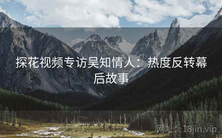 探花视频专访吴知情人：热度反转幕后故事