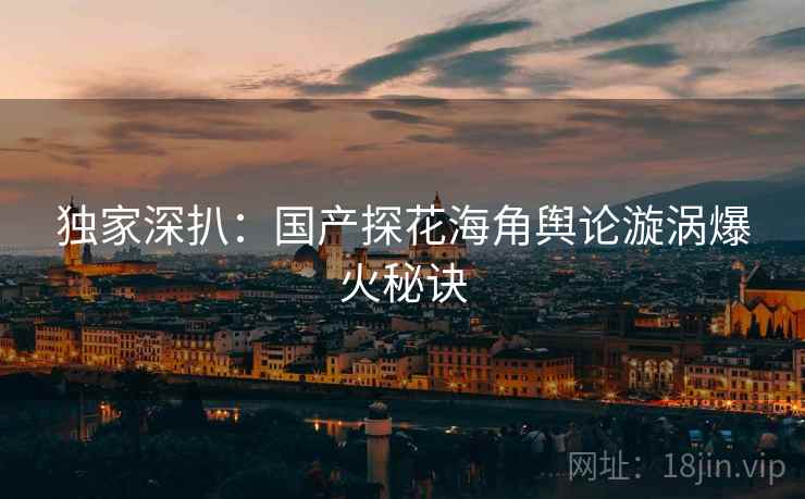 独家深扒：国产探花海角舆论漩涡爆火秘诀